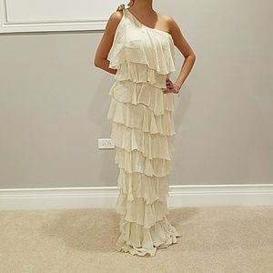 Sheri bodell cream colored dress